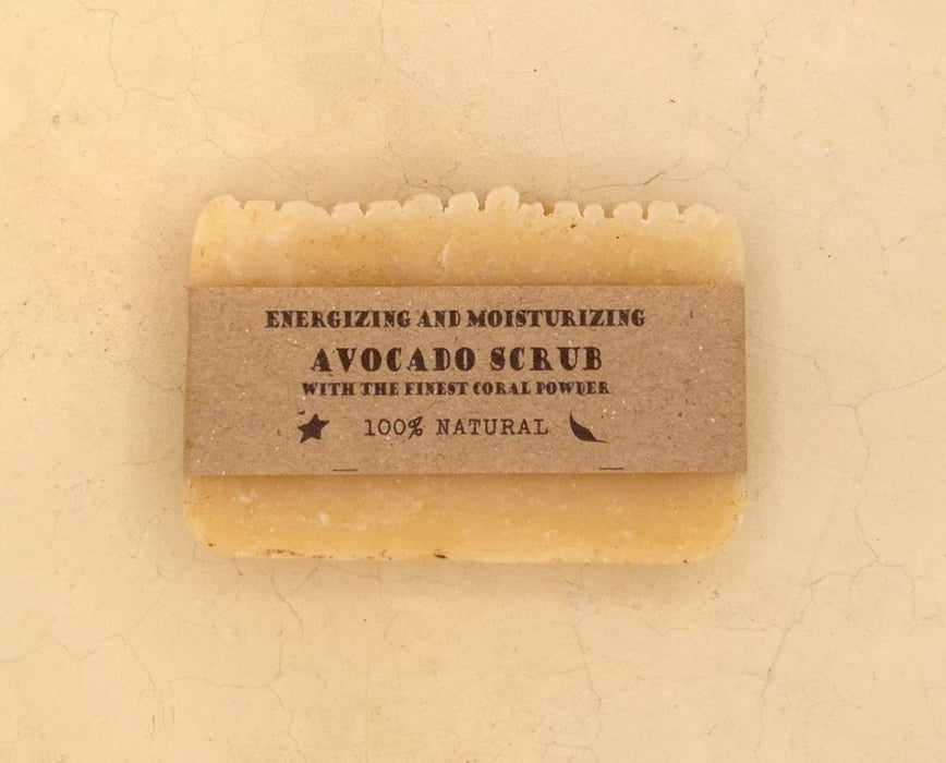 Avocado Scrub Natural Soap – Handmade, Cold-Processed - Part of the #collection_name# collection, available at Natural Lamu
