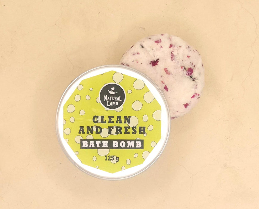 Clean And Fresh Bath Bomb - Part of the #collection_name# collection, available at Natural Lamu