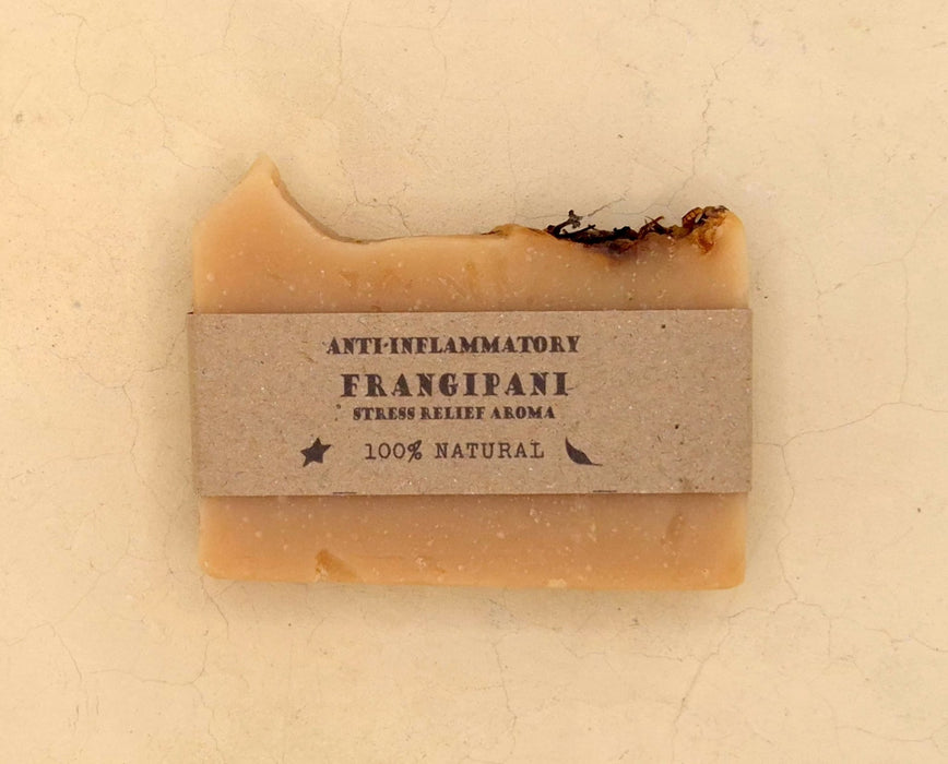 Frangipani Natural Soap – Handmade, Cold-Processed - Part of the #collection_name# collection, available at Natural Lamu