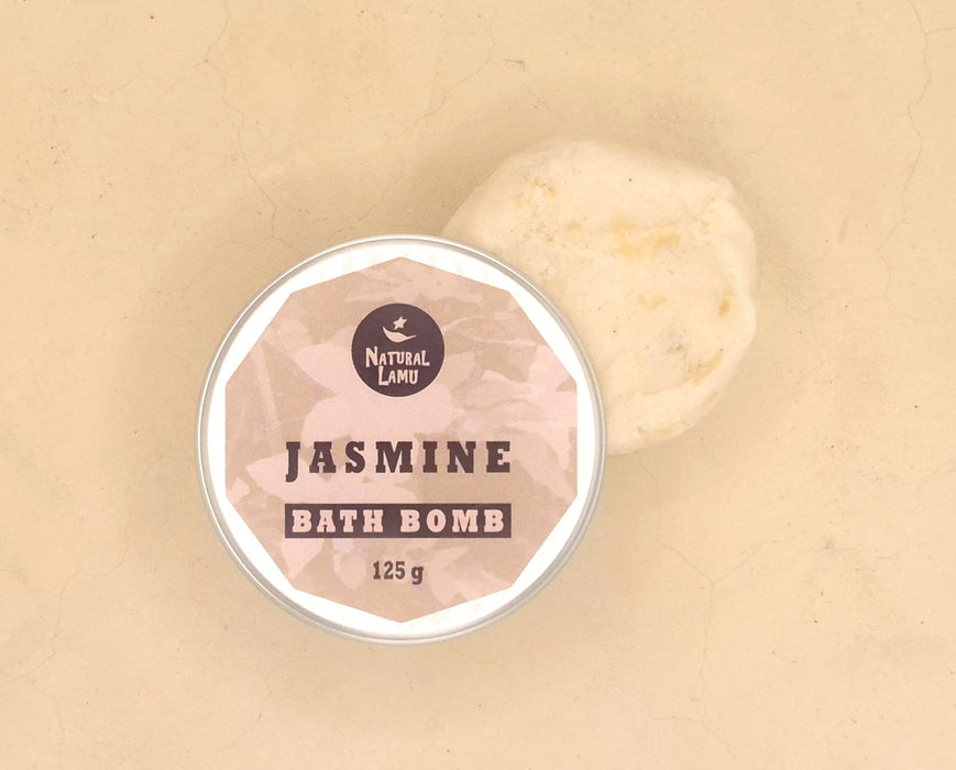 Jasmine Bath Bomb - Part of the #collection_name# collection, available at Natural Lamu