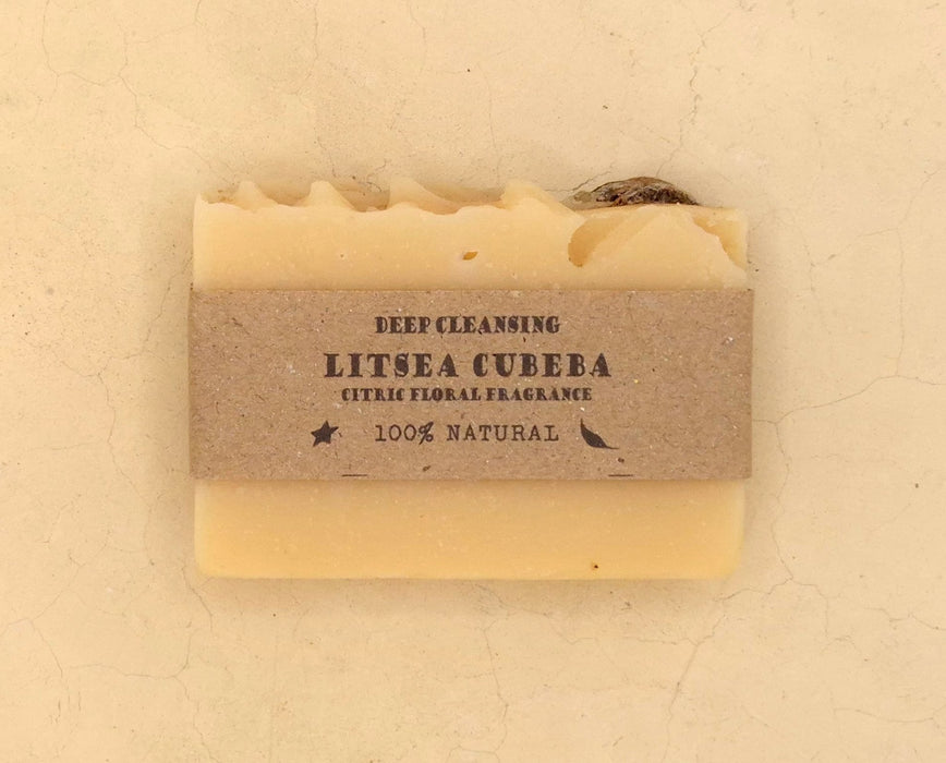 Litsea Cubeba Natural Soap – Handmade, Cold-Processed - Part of the #collection_name# collection, available at Natural Lamu