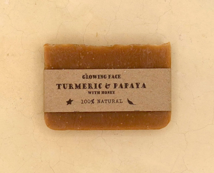 Turmeric & Papaya Natural Soap – Handmade, Cold-Processed - Part of the #collection_name# collection, available at Natural Lamu