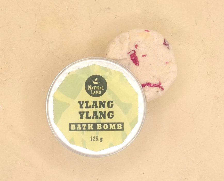 Ylang Ylang Bath Bomb - Part of the #collection_name# collection, available at Natural Lamu