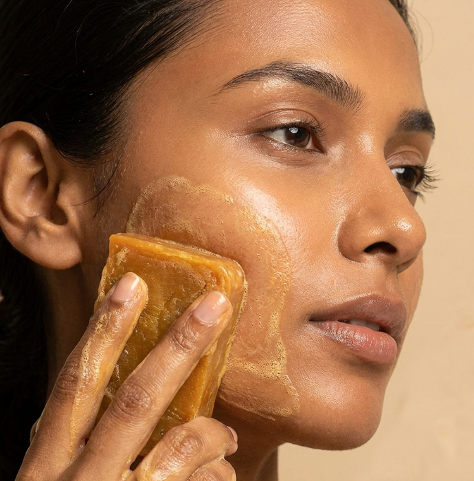Turmeric & Papaya Natural Soap – Handmade, Cold-Processed