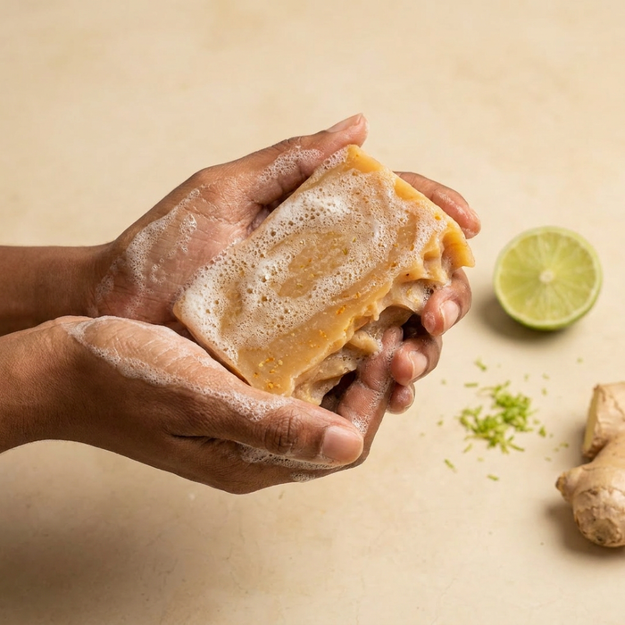 Lime & Ginger Natural Soap – Handmade, Cold-Processed
