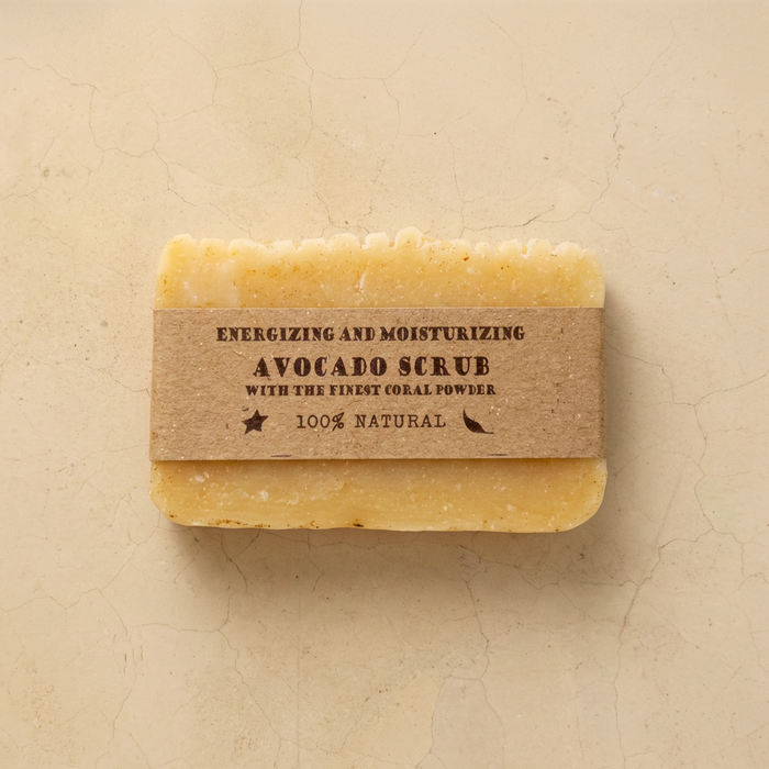 Avocado Scrub Natural Soap – Handmade, Cold-Processed