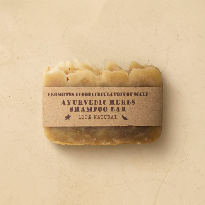 Ayurvedic Herbs Shampoo Bar – Handmade, Cold-Processed