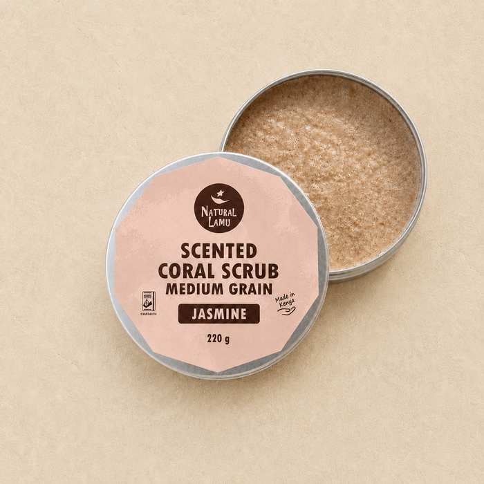 Scented Coral Scrub - Medium Grain - Jasmine