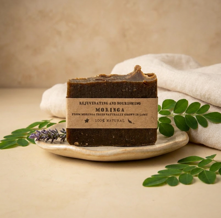 Moringa Herbal Natural Soap – Handmade, Cold-Processed