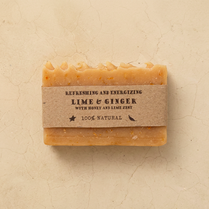 Lime & Ginger Natural Soap – Handmade, Cold-Processed