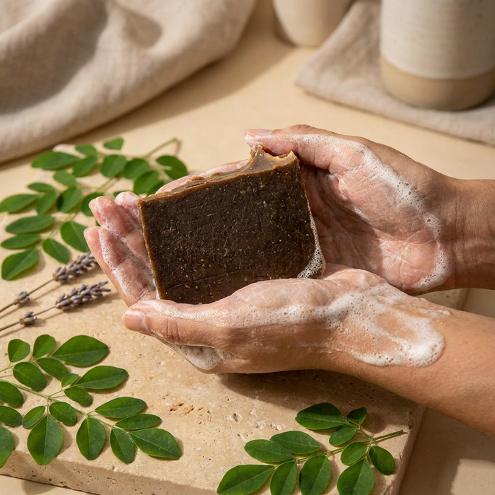 Moringa Herbal Natural Soap – Handmade, Cold-Processed