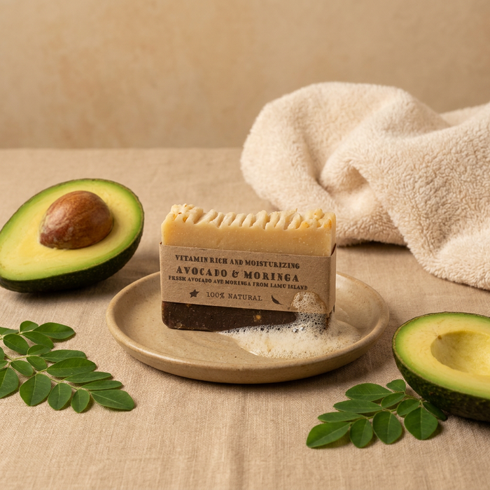 Avocado & Moringa Natural Soap – Handmade, Cold-Processed