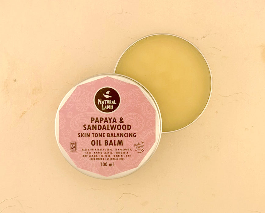 Papaya & Sandalwood – SKIN TONE BALANCING - Oil Balm