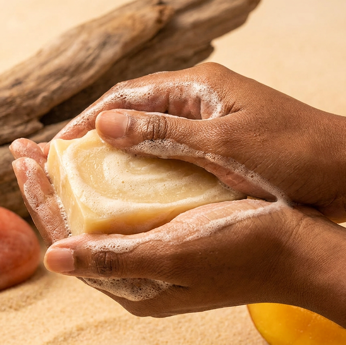 Mango & Cinnamon Natural Soap – Handmade, Cold-Processed