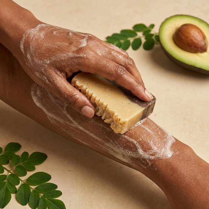 Avocado & Moringa Natural Soap – Handmade, Cold-Processed