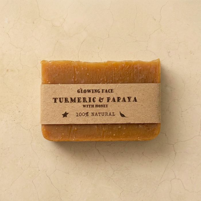 Turmeric & Papaya Natural Soap – Handmade, Cold-Processed