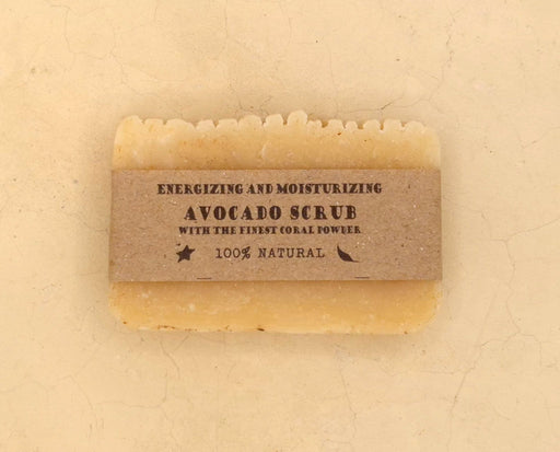 Avocado Scrub Natural Soap – Handmade, Cold-Processed - Part of the #collection_name# collection, available at Natural Lamu