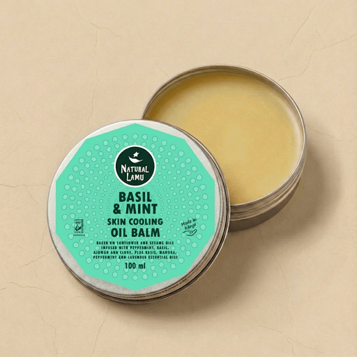 Basil & Mint – SKIN COOLING - Oil Balm - Part of the collection_name collection, available at Natural Lamu