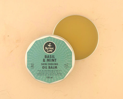 Basil & Mint – SKIN COOLING - Oil Balm - Part of the collection_name collection, available at Natural Lamu