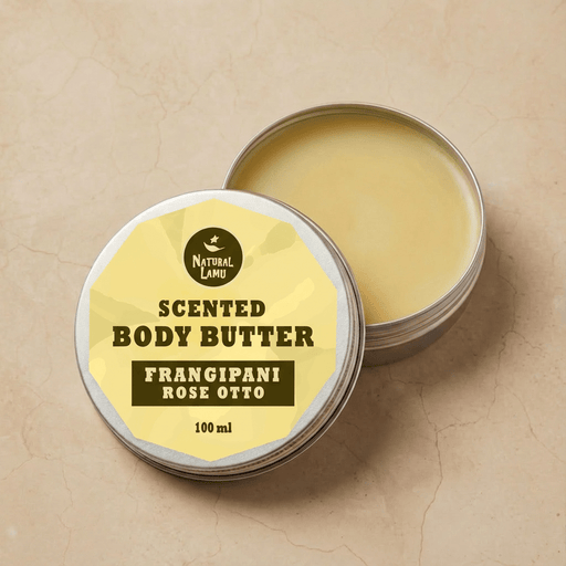 Frangipani Scented Shea Body Butter - Part of the collection_name collection, available at Natural Lamu