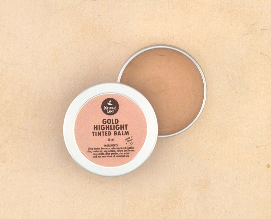 GOLD HIGHLIGHT TINTED BALM - Part of the collection_name collection, available at Natural Lamu