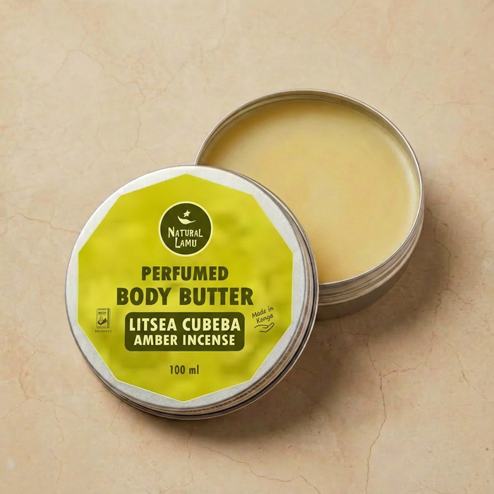 Perfumed Shea Body Butter - Litsea Cubeba Amber Incense