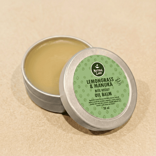 Lemongrass & Manuka – BITE RELIEF - Oil Balm (20ml) - Part of the collection_name collection, available at Natural Lamu