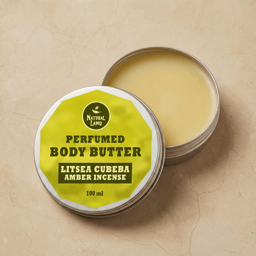 Litsea Cubeba Perfumed Shea Body Butter - Part of the collection_name collection, available at Natural Lamu