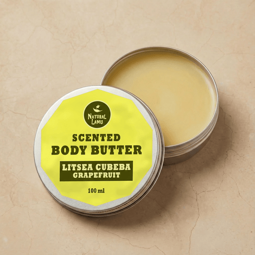 Litsea Cubeba Scented Shea Body Butter - Part of the collection_name collection, available at Natural Lamu