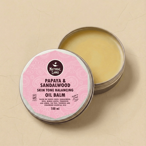 Papaya & Sandalwood – SKIN TONE BALANCING - Oil Balm - Part of the collection_name collection, available at Natural Lamu