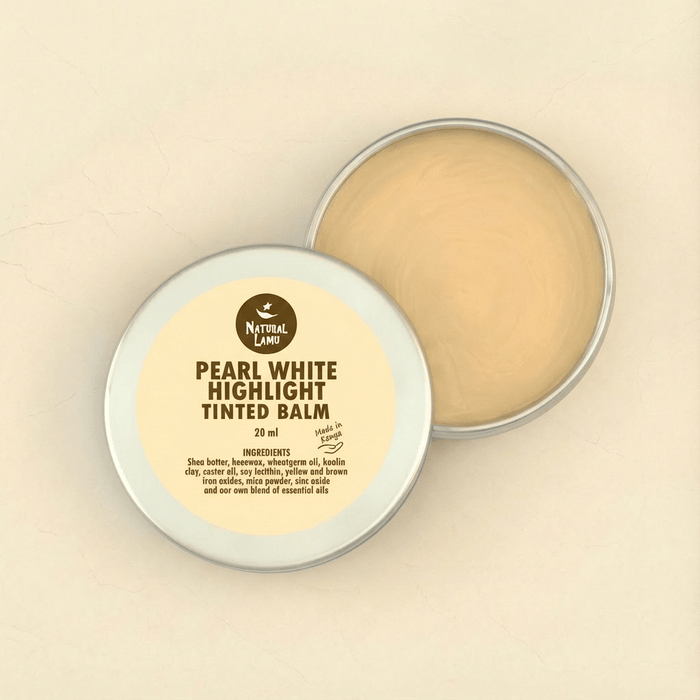 Pearl White Highlight - Part of the collection_name collection, available at Natural Lamu