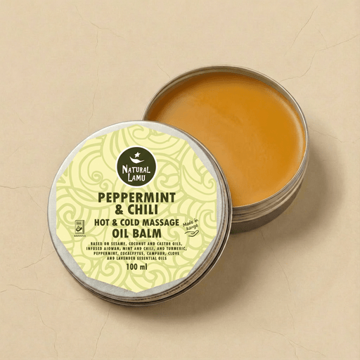 Peppermint & Chili – HOT & COLD MASSAGE - Oil Balm - Part of the collection_name collection, available at Natural Lamu