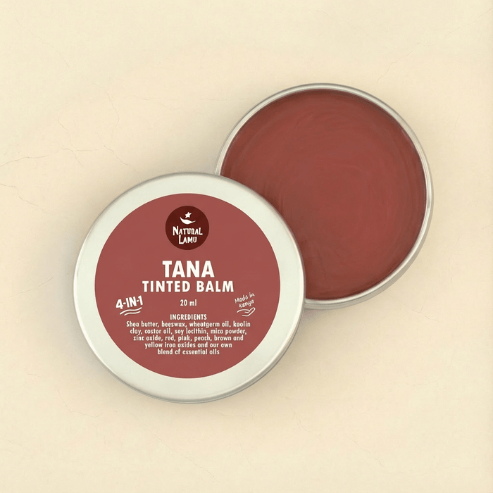 Red Clay Blush – TANA – 4 - in - 1 Tinted Balm - Part of the collection_name collection, available at Natural Lamu