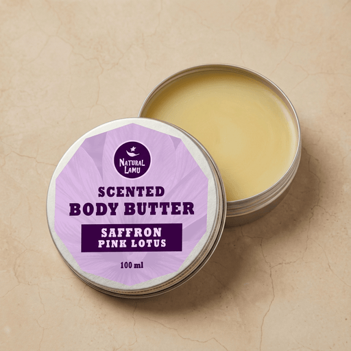 Saffron Scented Shea Body Butter - Part of the collection_name collection, available at Natural Lamu