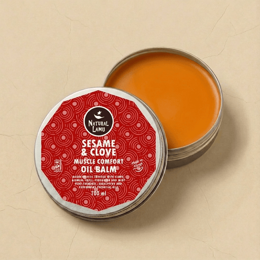 Sesame & Clove – MUSCLE COMFORT - Oil Balm - Part of the collection_name collection, available at Natural Lamu