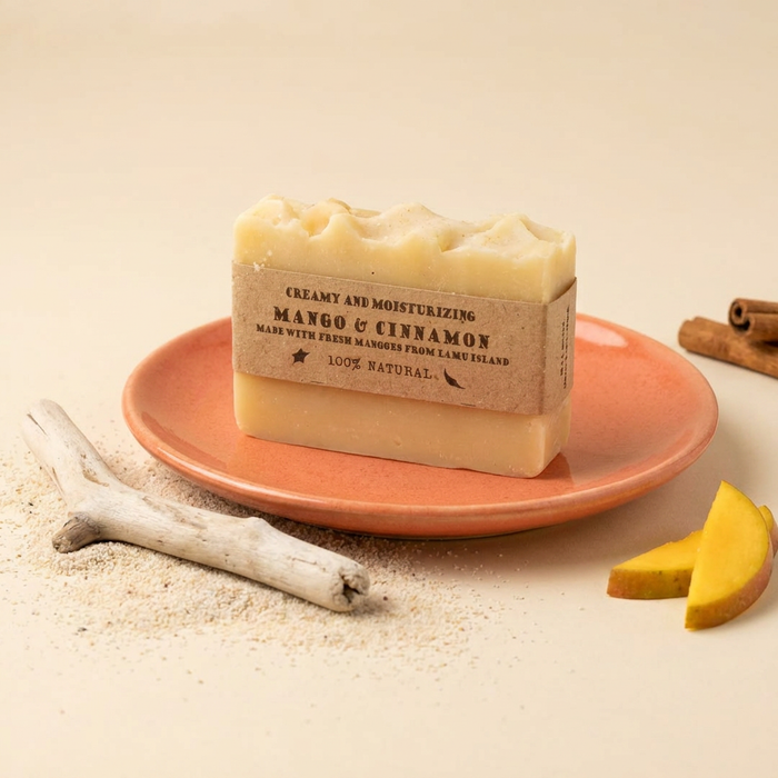 Mango & Cinnamon Natural Soap – Handmade, Cold-Processed